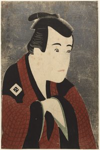 The actor Ichikawa Yaozo III as Tanabe Bunzo 作： Toshusai Sharaku